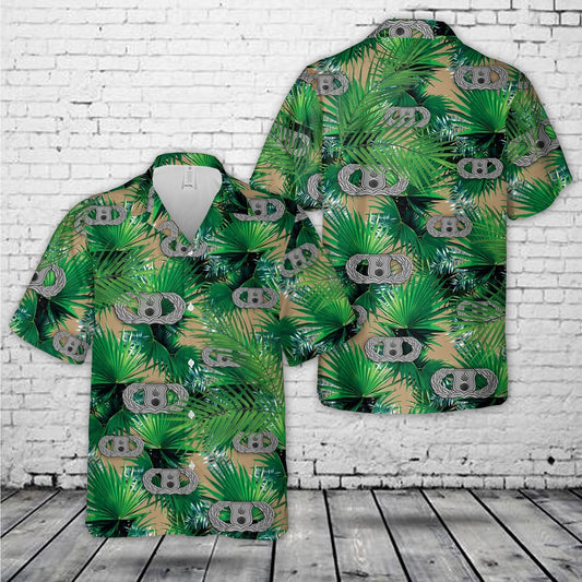 Air Force Hawaiian Shirt, US Air Force Munitions (AMMO) Badge Basic Hawaiian Shirt, Airplane Hawaiian Shirt, Military Aloha Shirts
