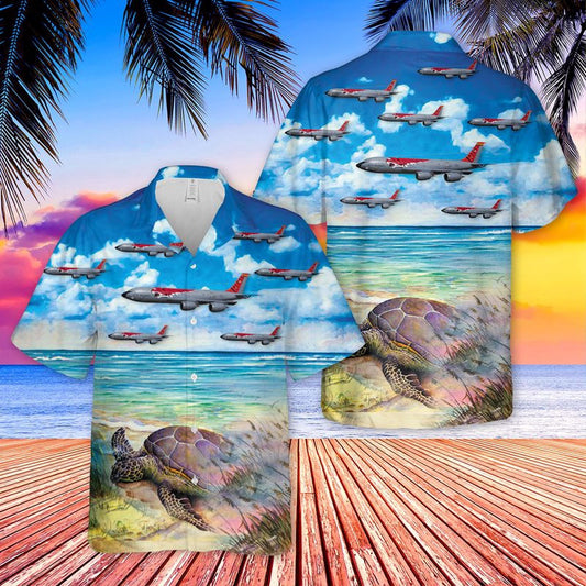 Air Force Hawaiian Shirt, US Air Force New Jersey Air National Guard 108th Wing KC-135R Stratotanker Hawaiian Shirt_8454, Airplane Hawaiian Shirt