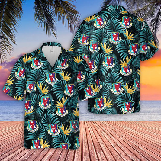 Air Force Hawaiian Shirt, US Air Force New Jersey Air National Guard, 177th Fighter Wing Hawaiian Shirt, Airplane Hawaiian Shirt