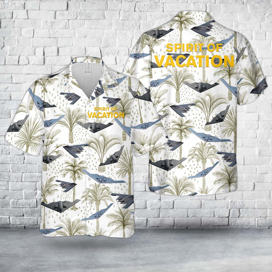 Air Force Hawaiian Shirt, US Air Force Northrop Grumman B-2 Spirit Hawaiian Shirt, Airplane Hawaiian Shirt, Military Aloha Shirts
