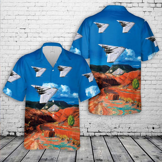 Air Force Hawaiian Shirt, US Air Force Northrop YB-35 prototype Hawaiian Shirt, Airplane Hawaiian Shirt, Military Aloha Shirts