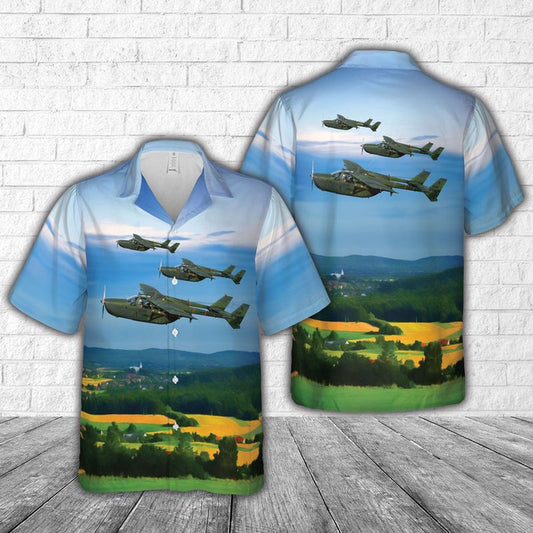 Air Force Hawaiian Shirt, US Air Force O-2A aircraft Hawaiian Shirt, Airplane Hawaiian Shirt, Military Aloha Shirts