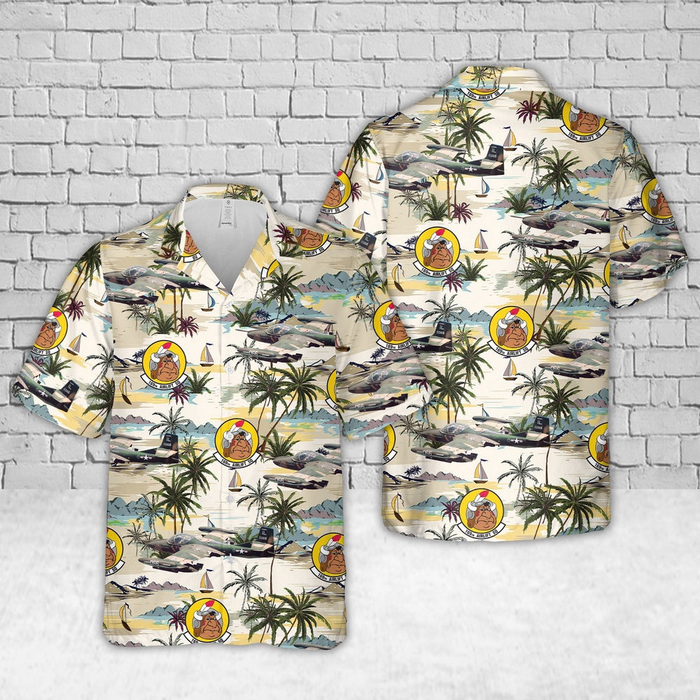 Air Force Hawaiian Shirt, US Air Force OA-37B Dragonfly aircraft from the 169th Tactical Air Support Squadron Hawaiian Shirt, Airplane Hawaiian Shirt