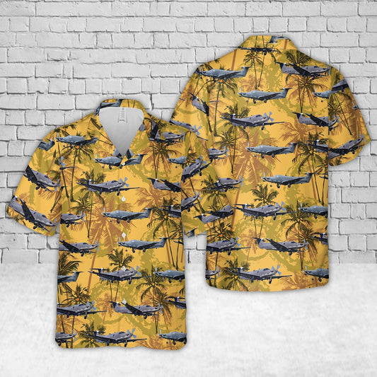 Air Force Hawaiian Shirt, US Air Force Pilatus U-28A Draco 07-0838 Hawaiian Shirt, Airplane Hawaiian Shirt, Military Aloha Shirts
