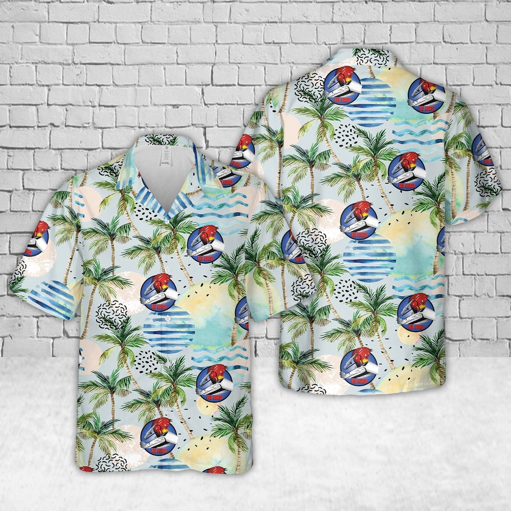 Air Force Hawaiian Shirt, US Air Force Rapid Engineer Deployable Heavy Operational Repair Squadron Engineer (RED HORSE) Hawaiian Shirt