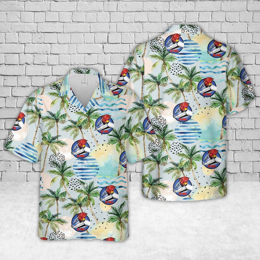 Air Force Hawaiian Shirt, US Air Force Rapid Engineer Deployable Heavy Operational Repair Squadron Engineer (RED HORSE) Hawaiian Shirt