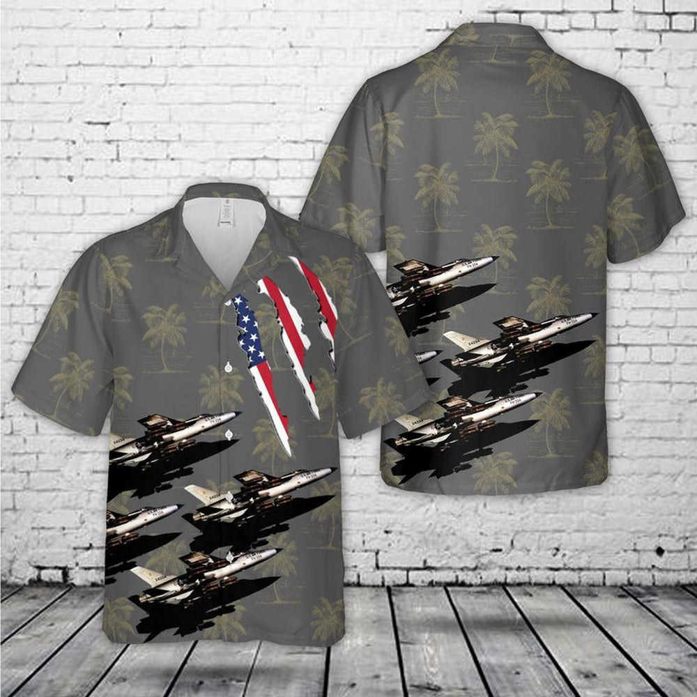 Air Force Hawaiian Shirt, US Air Force Republic F-105D-30-RE Thunderchief (SN 62-4234) Hawaiian Shirt, Airplane Hawaiian Shirt, Military Aloha Shirts