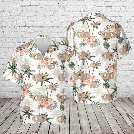 Air Force Hawaiian Shirt, US Air Force Senior Weapons Director Badge Hawaiian Shirt, Airplane Hawaiian Shirt, Military Aloha Shirts