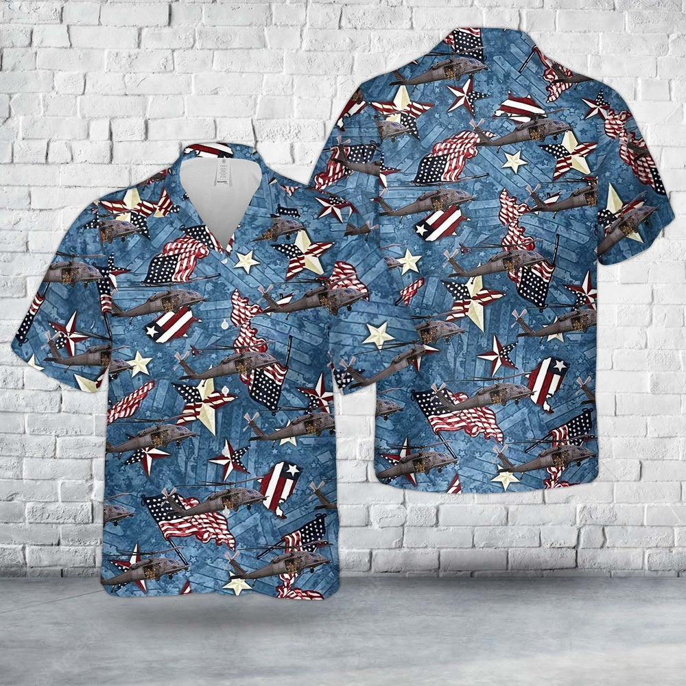 Air Force Hawaiian Shirt, US Air Force Sikorsky HH-60 Pave Hawk, 4th Of July Hawaiian Shirt, Airplane Hawaiian Shirt, Military Aloha Shirts