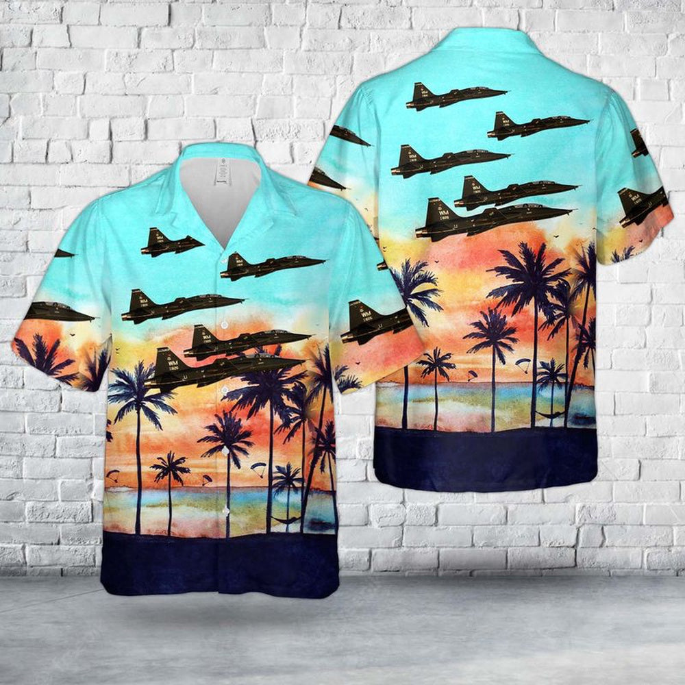 Air Force Hawaiian Shirt, US Air Force Whiteman AFB T-38 Hawaiian Shirt, Airplane Hawaiian Shirt, Military Aloha Shirts