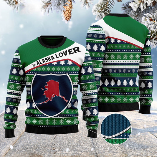 Alaska Lover Ugly Christmas Sweater, Funny Xmas Sweater, Sweater Xmas