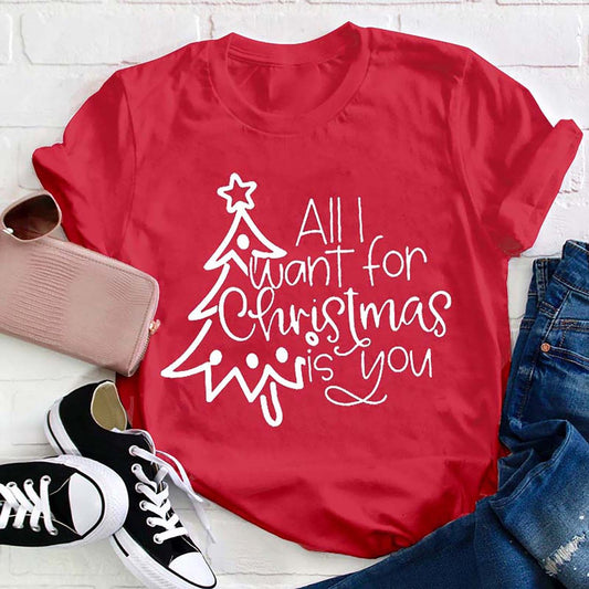 All I Want For Christmas Is You T Shirt, Merry T Shirt, Unisex Christmas Shirts