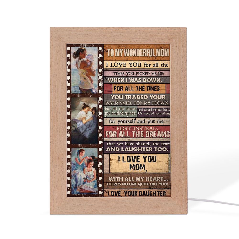 All The Dreams We Have Shared The Tears And Laughter Too Frame Lamp, Mother's Day Night Light, Best Mom Ever, Gift For Mom