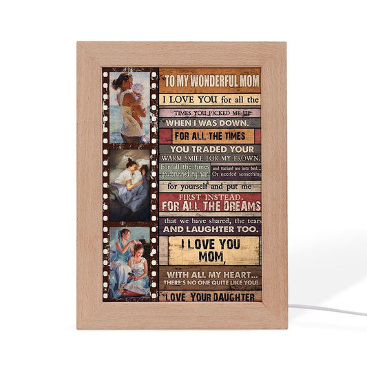 All The Dreams We Have Shared The Tears And Laughter Too Frame Lamp, Mother's Day Night Light, Best Mom Ever, Gift For Mom