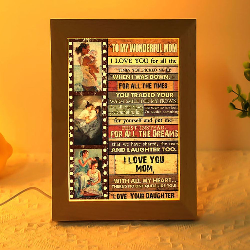 All The Dreams We Have Shared The Tears And Laughter Too Frame Lamp, Mother's Day Night Light, Best Mom Ever, Gift For Mom