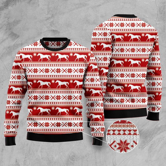 Amazing Horse Ugly Christmas Sweater, Funny Xmas Sweater, Sweater Xmas