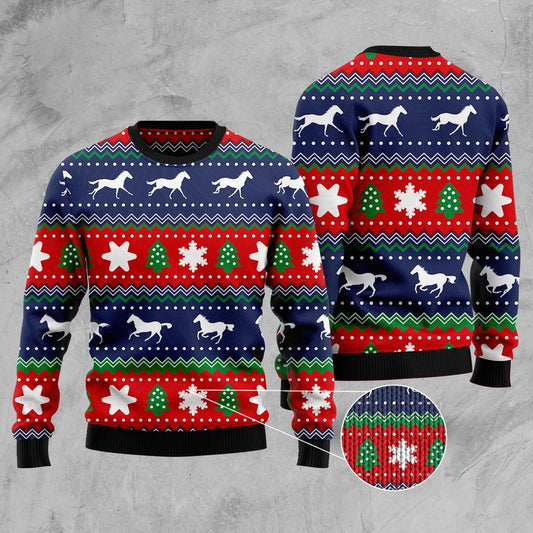 Amazing Horses Ugly Christmas Sweater, Funny Xmas Sweater, Sweater Xmas