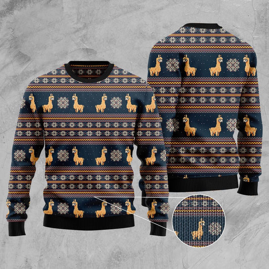 Amazing Llama Ugly Christmas Sweater, Funny Xmas Sweater, Sweater Xmas