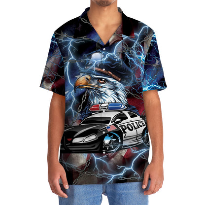 America Police Live It Love It Hawaiian Shirt, Funny Hawaiian Shirt, Usa Hawaiian Shirt, Vintage Hawaiian Shirts