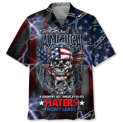 America The Great Country Hawaiian Shirt, Funny Hawaiian Shirt, Usa Hawaiian Shirt, Vintage Hawaiian Shirts