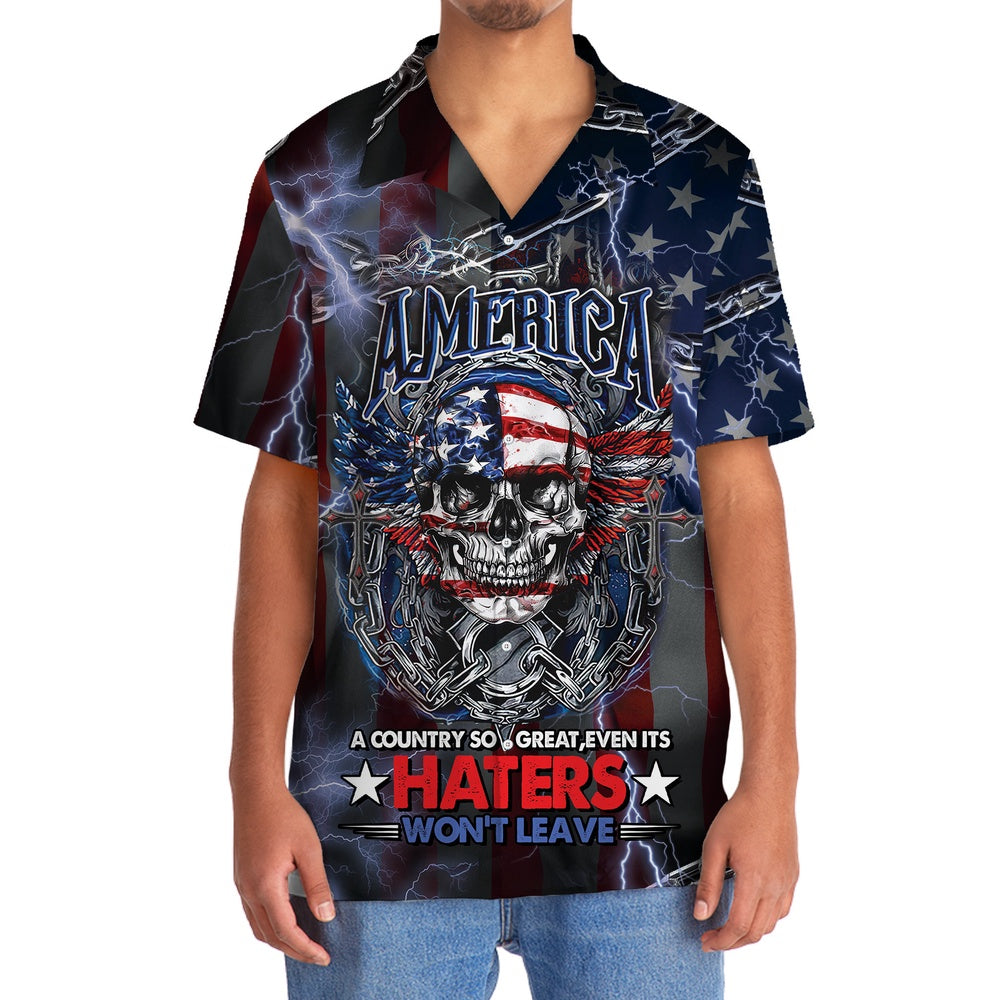 America The Great Country Hawaiian Shirt, Funny Hawaiian Shirt, Usa Hawaiian Shirt, Vintage Hawaiian Shirts