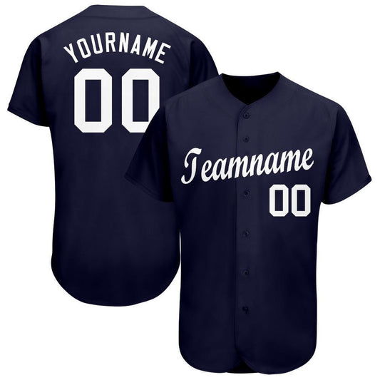 American Baseball Jersey, Custom Navy White Baseball Jersey, Baseball Jersey Name