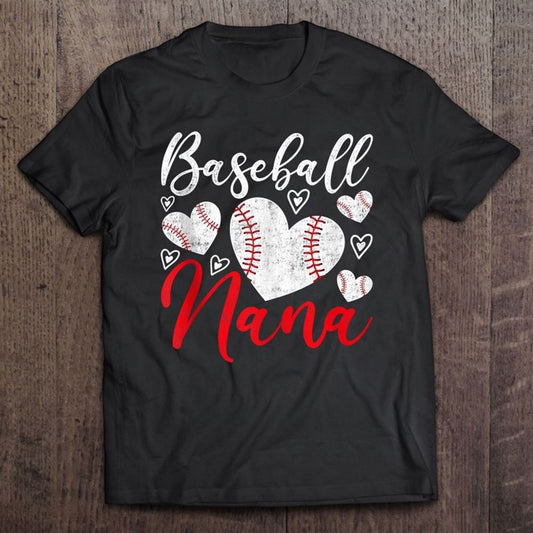 American Game Retired Baseball Nana Grandmother Baseball T Shirt, Mother's Day Shirt, Gift For Mom, Shirt For Mom