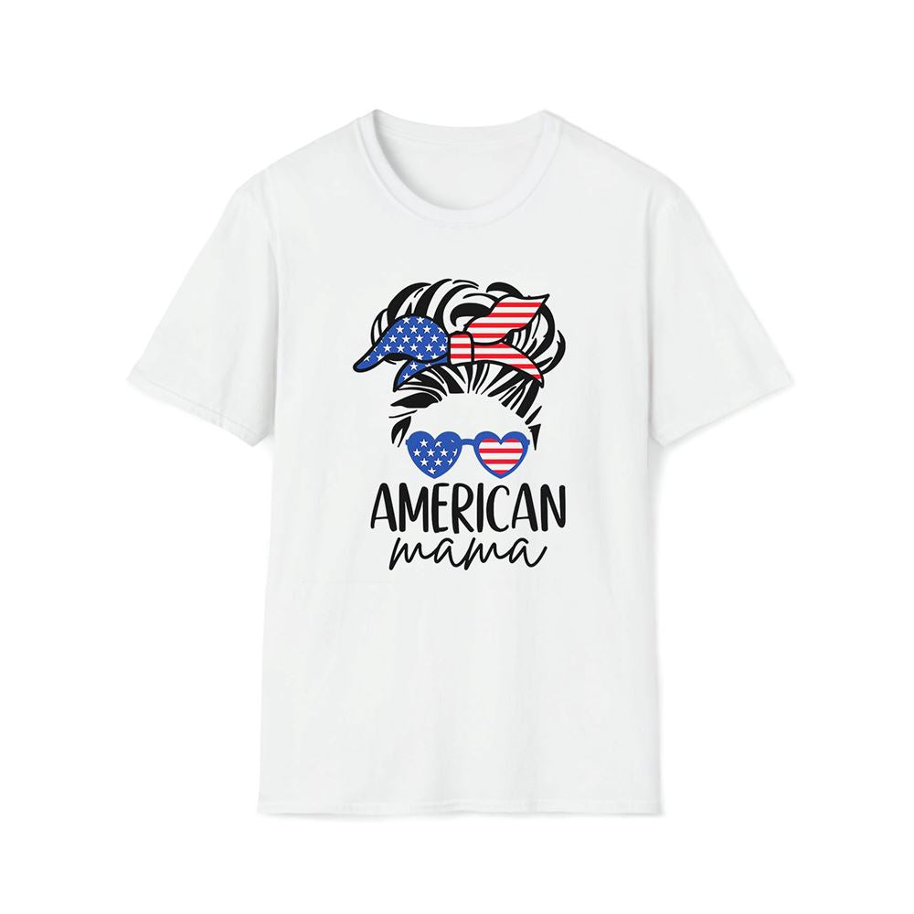 American Mama Premium T Shirt, Mother's Day Premium T Shirt, Mom Shirt