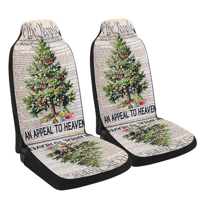 An Appeal To Heaven Christmas Pine Tree Cars Seat Cover, Christmas Car Seat Covers, Car Decor Gift