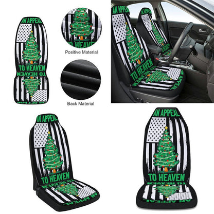An Appeal To Heaven Christmas Pine Tree Cars Seat Cover, Christmas Car Seat Covers, Car Decor Gift