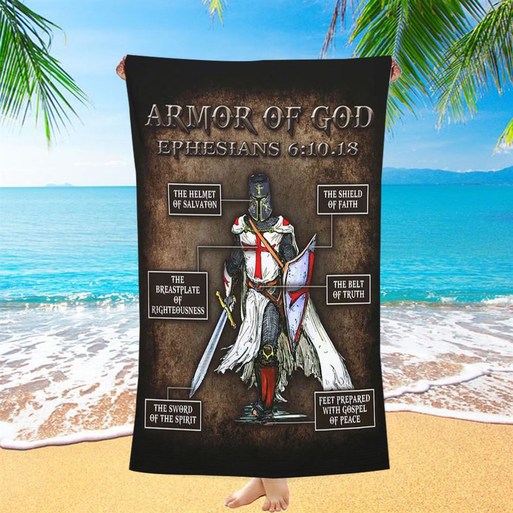 Armor Of God Beach Towel - Christian Beach Towel - Religious Art