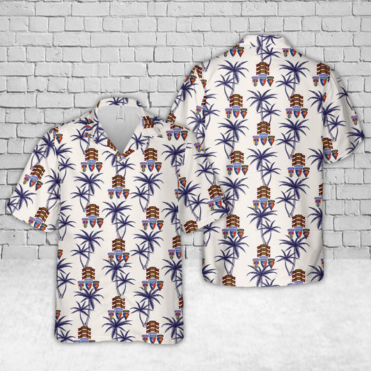 Army Hawaiian Shirt, US Army Co D (Ranger), 151st Infantry (Airborne) Hawaiian Shirt, Veteran Hawaiian Shirts