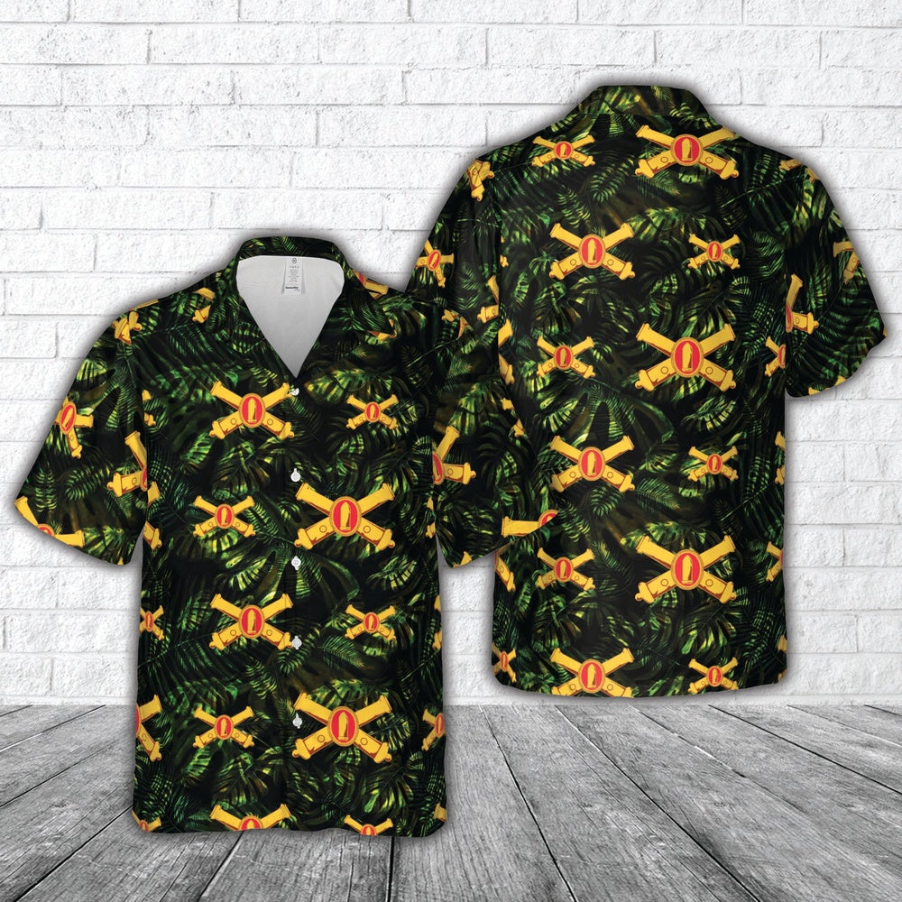 Army Hawaiian Shirt, US Army Coast Artillery Corps (CAC) Hawaiian Shirt, Veteran Hawaiian Shirts