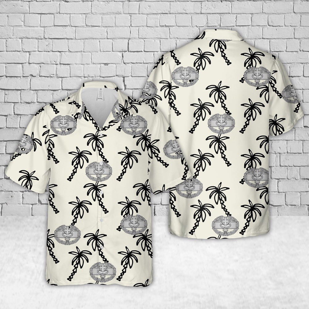Army Hawaiian Shirt, US Army Combat Medical Badges Hawaiian Shirt, Veteran Hawaiian Shirts