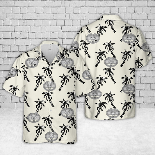 Army Hawaiian Shirt, US Army Combat Medical Badges Hawaiian Shirt, Veteran Hawaiian Shirts