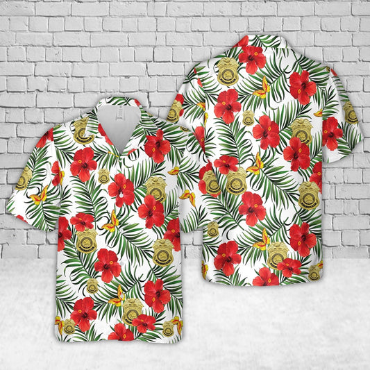 Army Hawaiian Shirt, US Army Criminal Investigation Command (USACIDC) Emblem Hawaiian Shirt, Veteran Hawaiian Shirts