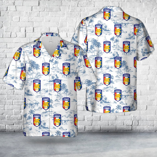 Army Hawaiian Shirt, US Army D Battery, 1-509th ABCT Southern European Task Force (SETAF) Hawaiian Shirt, Veteran Hawaiian Shirts