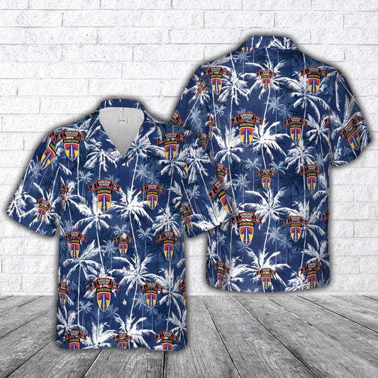 Army Hawaiian Shirt, US Army D Company (RANGER), 75th Infantry (AIRBORNE), 2nd Field Force Hawaiian Shirt, Veteran Hawaiian Shirts