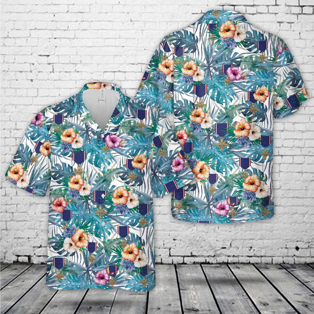 Army Hawaiian Shirt, US Army Distinguished Service Cross (DSC) Medal Hawaiian Shirt, Veteran Hawaiian Shirts