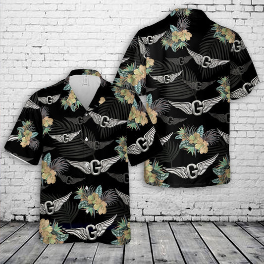 Army Hawaiian Shirt, US Army Door Gunner Badge (Wings) Hawaiian Shirt, Veteran Hawaiian Shirts