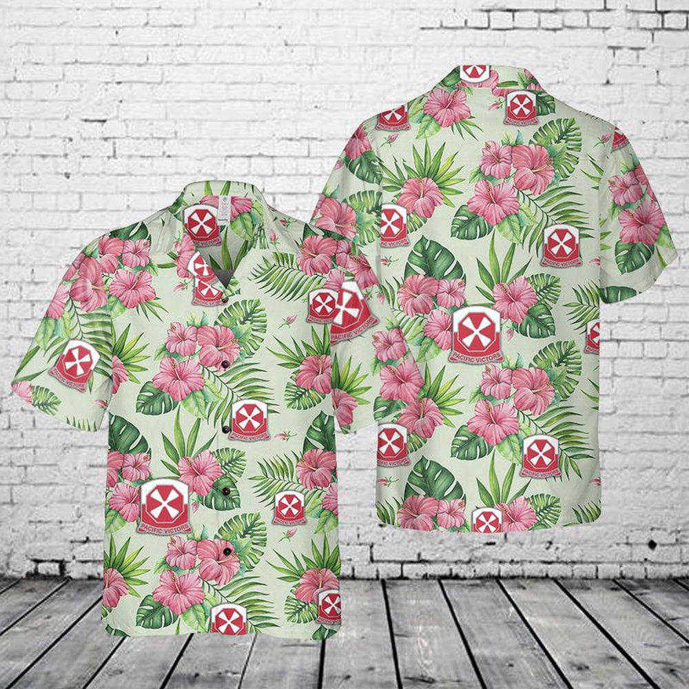 Army Hawaiian Shirt, US Army Eighth Army 8th Army Band Regular Fit Hawaiian Shirt, Veteran Hawaiian Shirts