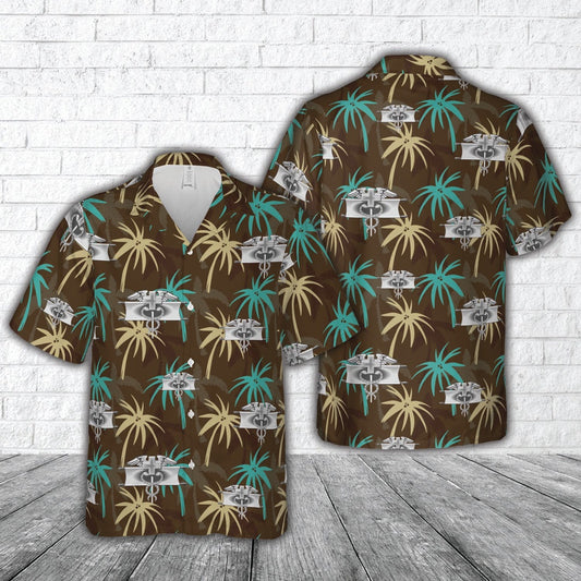 Army Hawaiian Shirt, US Army Expert Field Medical Badge Hawaiian Shirt, Veteran Hawaiian Shirts