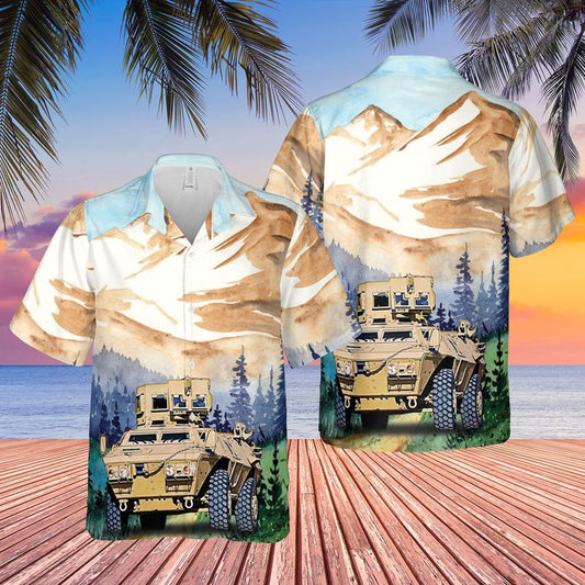 Army Hawaiian Shirt, US Army Georgia Army National Guard M1200 Guardian Armored Knight Hawaiian Shirt, Veteran Hawaiian Shirts