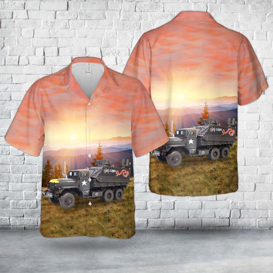 Army Hawaiian Shirt, US Army Gun Truck KING COBRA Hawaiian Shirt, Veteran Hawaiian Shirts