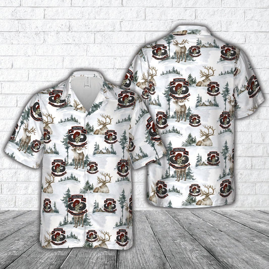 Army Hawaiian Shirt, US Army H121 Long Range Surveillance Christmas Hawaiian Shirt, Veteran Hawaiian Shirts