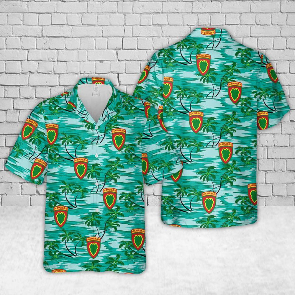 Army Hawaiian Shirt, US Army Hawaiian Division Hawaiian Shirt, Veteran Hawaiian Shirts
