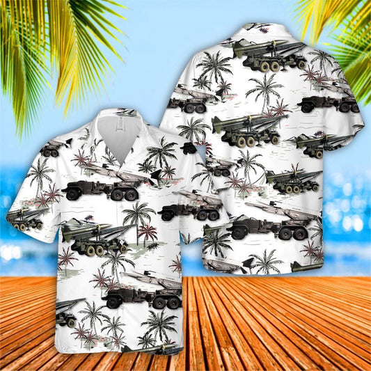 Army Hawaiian Shirt, US Army Honest John Artillery Rocket Hawaiian Shirt, Veteran Hawaiian Shirts