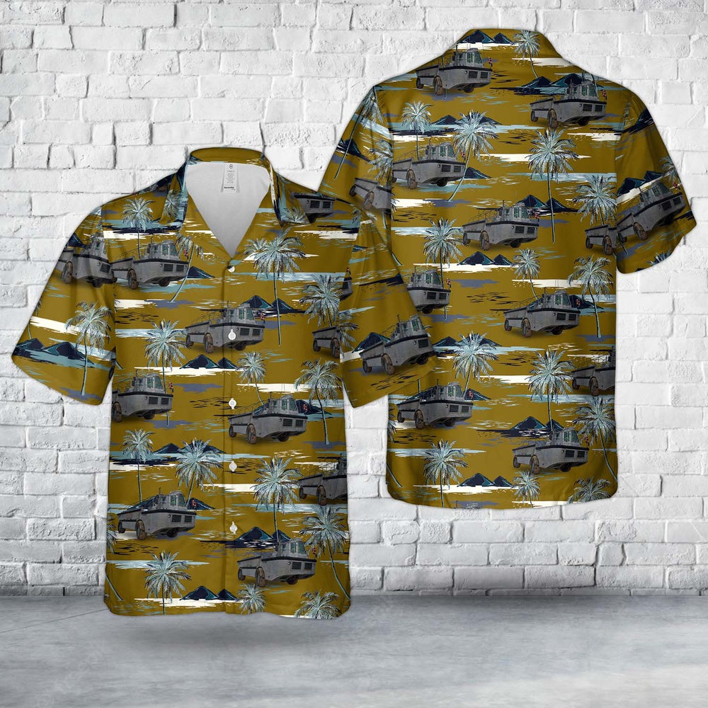 Army Hawaiian Shirt, US Army LARC-XV (Lighter, Amphibious Resupply, Cargo, 15 ton) Hawaiian Shirt, Veteran Hawaiian Shirts