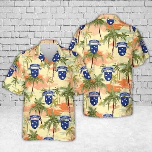 Army Hawaiian Shirt, US Army LRP Vietnam 23rd Infantry Division Americal 51st Infantry Regiment E Com Hawaiian Shirt, Veteran Hawaiian Shirts