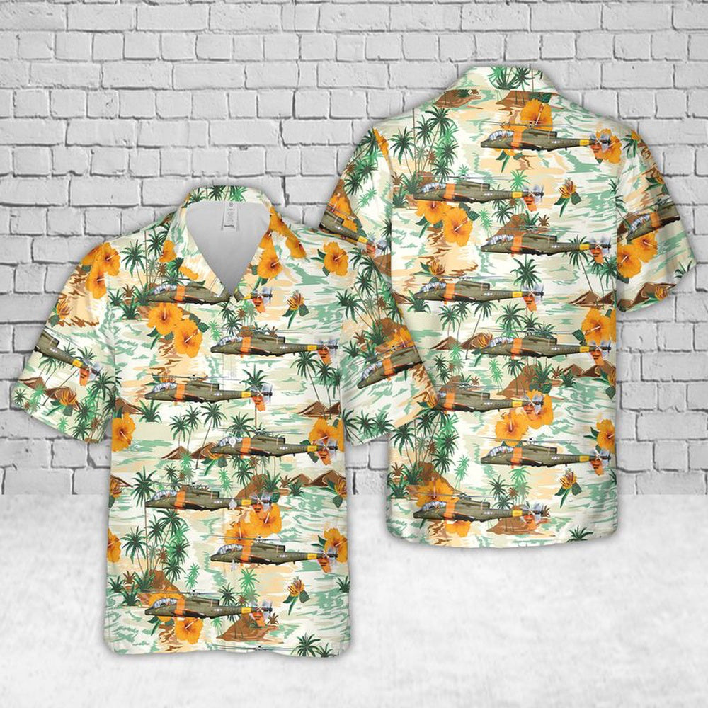 Army Hawaiian Shirt, US Army Lockheed AH-56A Cheyenne Hawaiian Shirt, Veteran Hawaiian Shirts